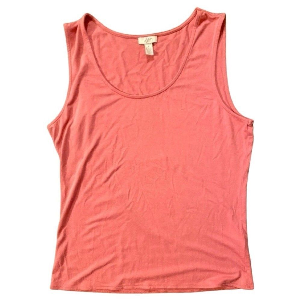 J. Jill Wearever Pink Tank Top size small pima cotton stretch casual pullover